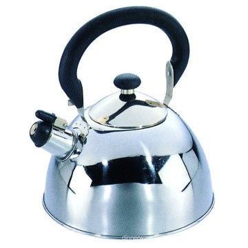 1.8L mirror polish stainless steel whistling kettle